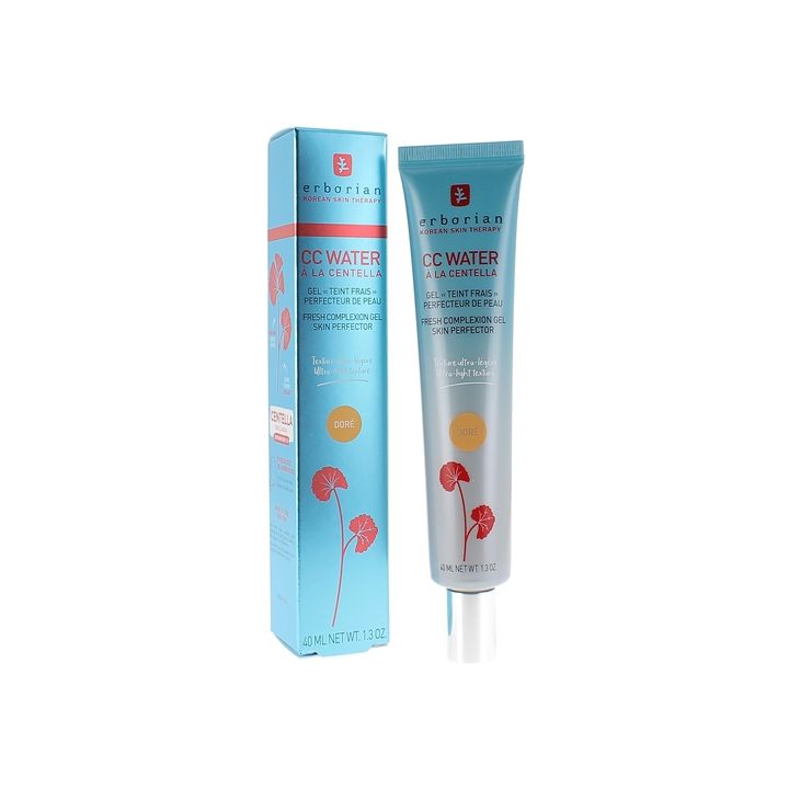CC Water mit Centella Gel teint frais Hautperfektionierer Erborian - Tube mit 40ml - Gold