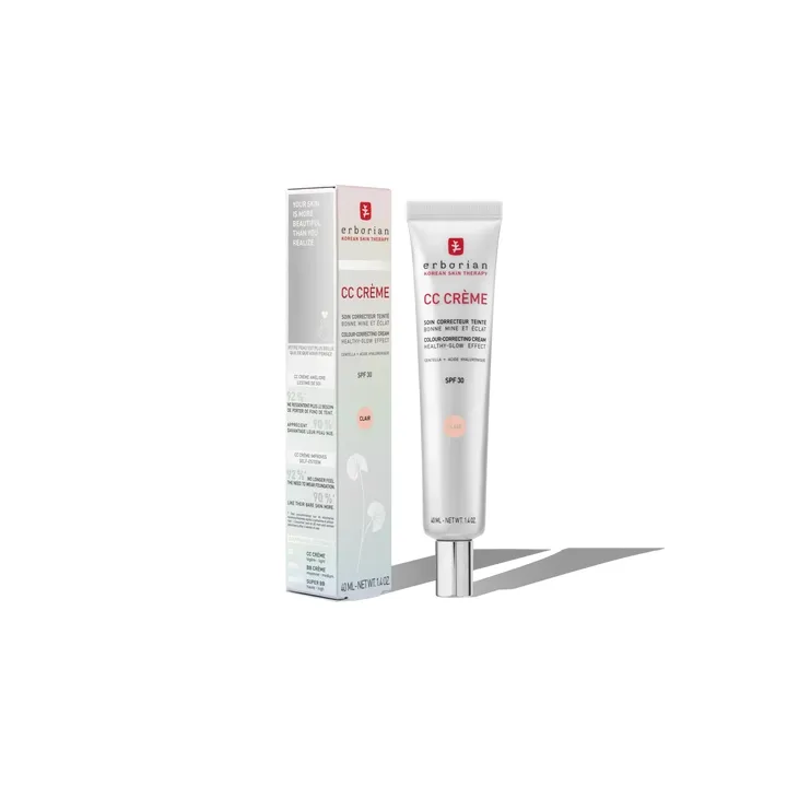 CC Creme mit Centella Asiatica hellen Farbton SPF30 Erborian - Tube mit 40ml