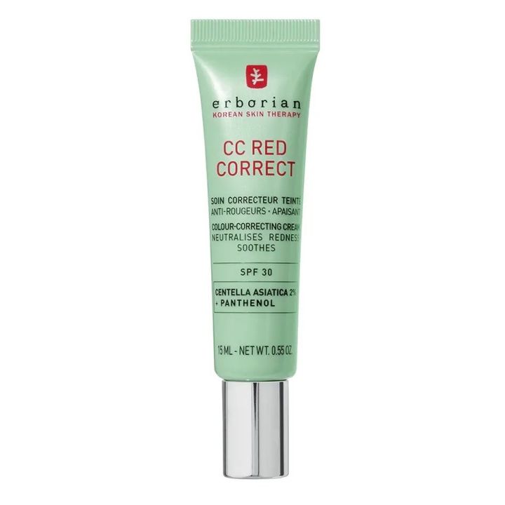 CC Red correct mit Centella Asiatica SPF30 Erborian - 15ml Tube