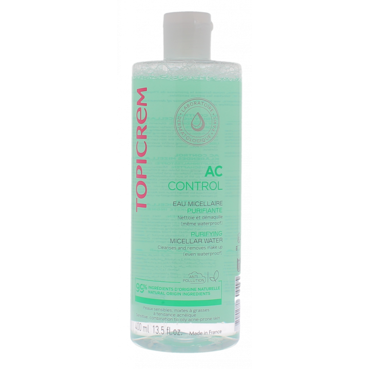 AC Control Mizellenwasser reinigend Topicrem - Flasche mit 400 ml