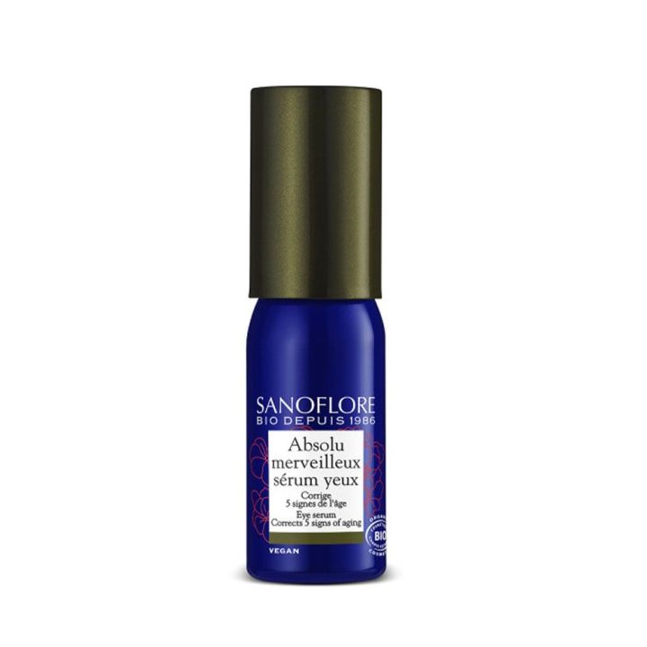 Absolut Wunderschön Bio-Anti-Falten-Augenserum Sanoflore - Flasche mit 15 ml