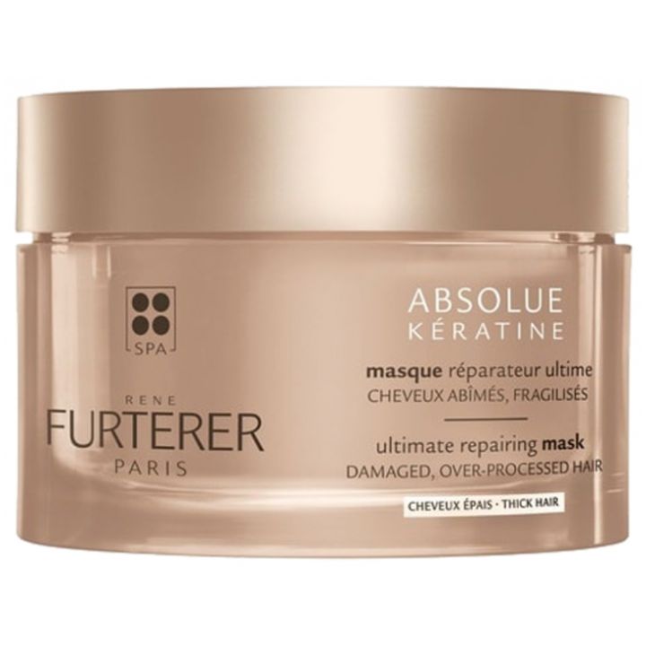 Absolue Kératine Kur Renaissance ultimative Reparaturmaske für dickes Haar René Furterer - 200 ml Topf