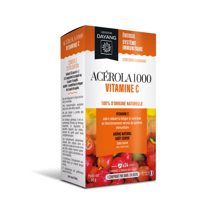 Acerola 1000 Dayang - Packung mit 24 Tabletten