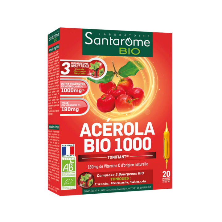 Acérola Bio 1000 Santarome Bio - 20 Tabletten