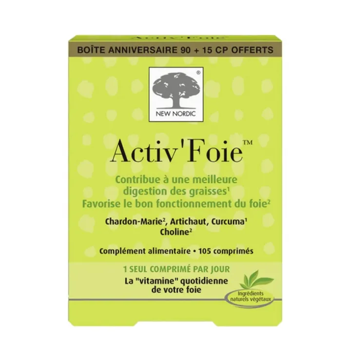 Activ'foie New Nordic - 90 Tabletten + 15 geschenkt