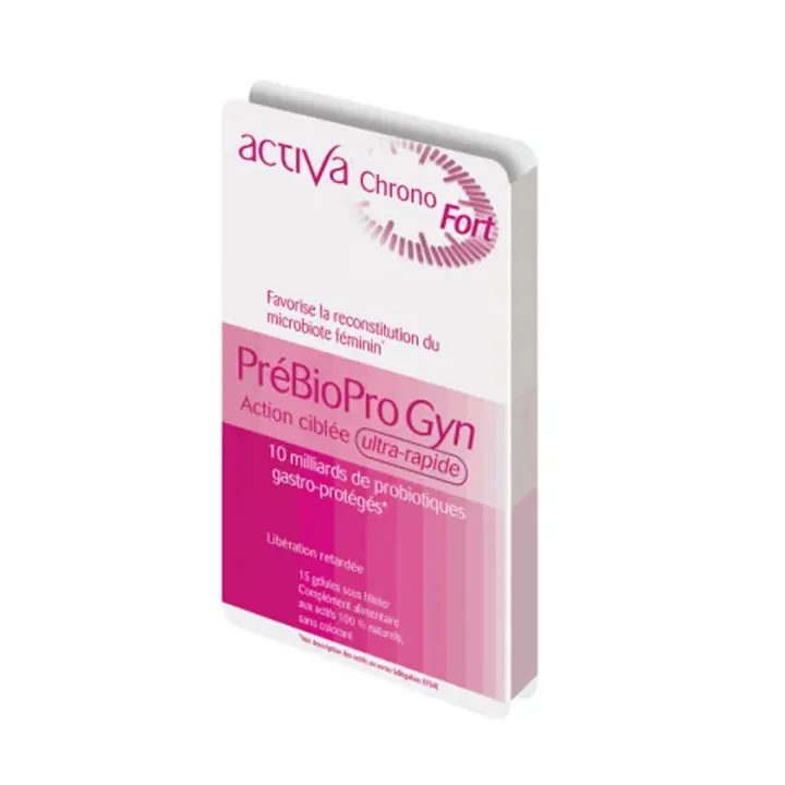 Activa Chrono Fort Präbiopro Gyn - Packung mit 15 Kapseln