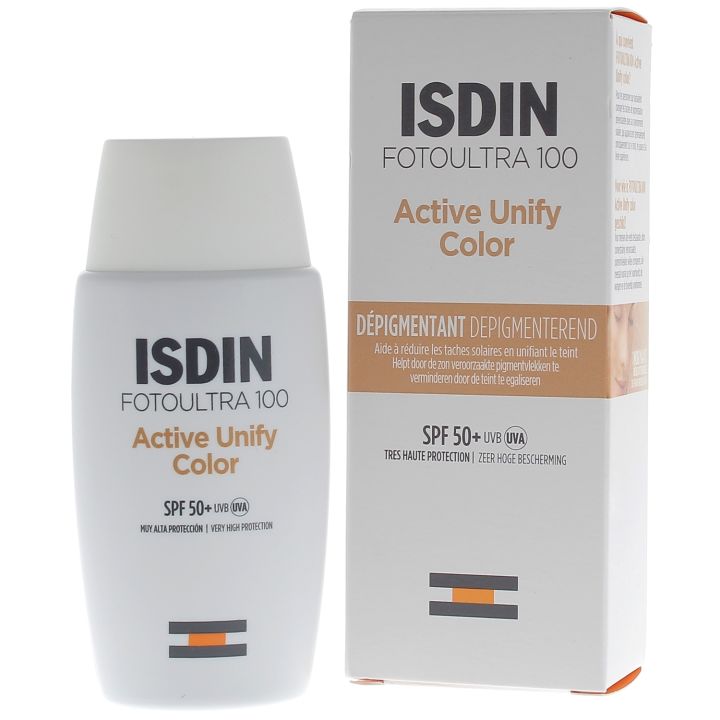 Active Unify Color depigmentierende SPF 50+ Foto Ultra 100 Isdin - Flasche mit 50 ml