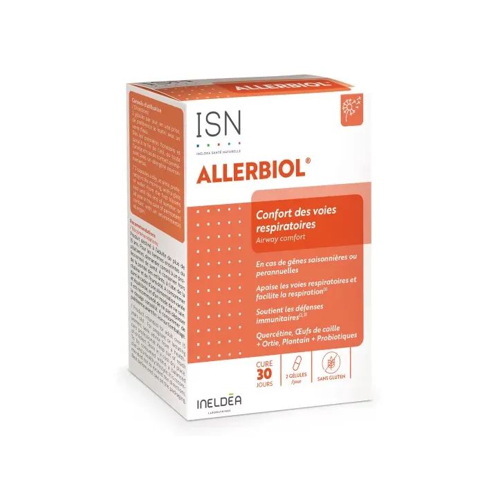 Allerbiol Atemwegskomfort Ineldea - Packung mit 60 Kapseln