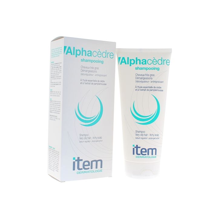 Alphacèdre Shampoo für sehr fettiges Haar Artikel Dermatologie - Tube mit 200 ml