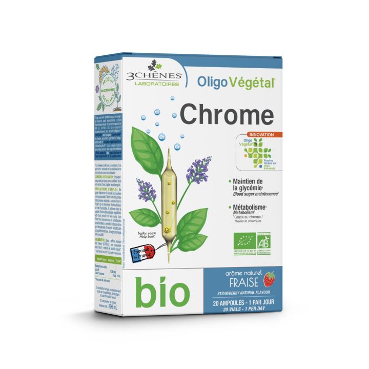 Oligo Pflanzlich Chrom bio 3 Eichen - Schachtel mit 20 Ampullen