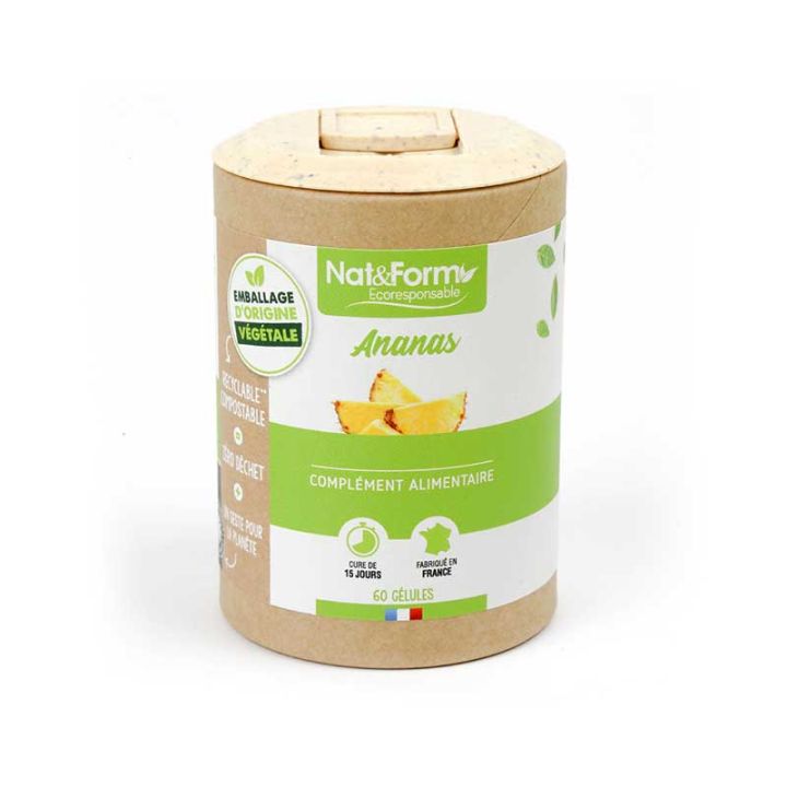 Ananas Ecoresponsable Nat&Form - Dose von 60 Kapseln