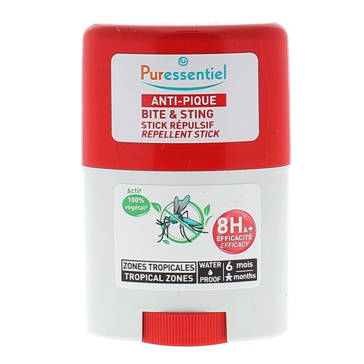 Anti-Pick Stick Insektenschutzmittel wasserdicht tropische Zonen Puressentiel - Stick mit 20ml