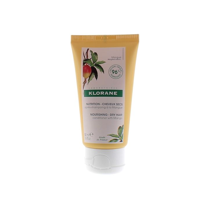 Mango-Haarspülung für trockenes Haar von Klorane - 50 ml Tube