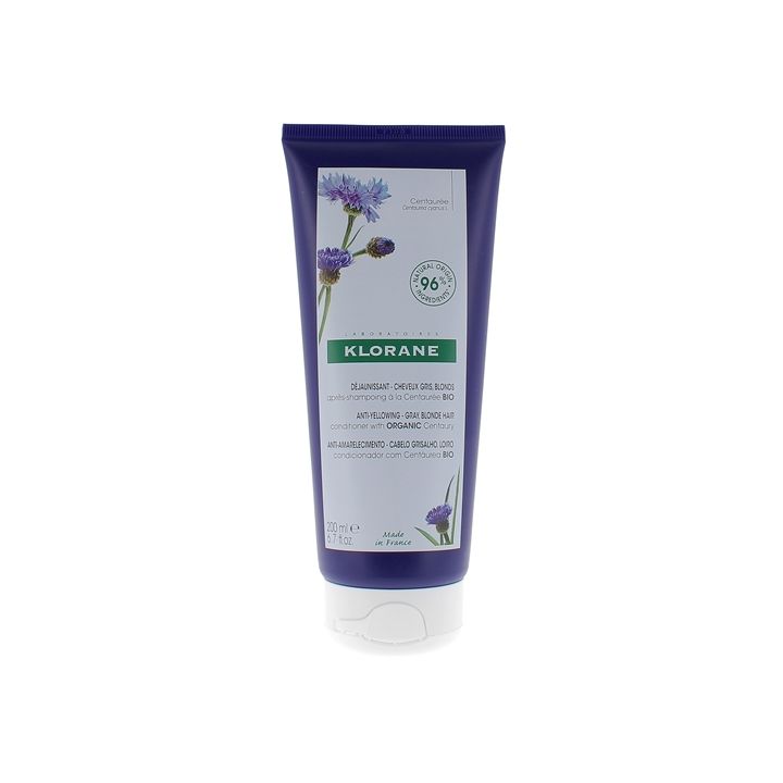 Bio Kornblume Anti-Gelbstich Shampoo Klorane - Tube mit 200 ml