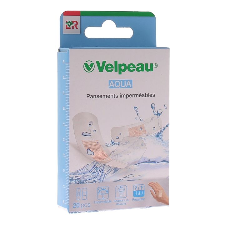 Aqua Velpeau wasserdichte Pflaster - Schachtel mit 20 Pflastern