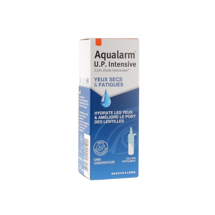Aqualarm UP intensive ophthalmische Lösung für trockene und müde Augen Bausch+Lomb - Flasche mit 10 ml