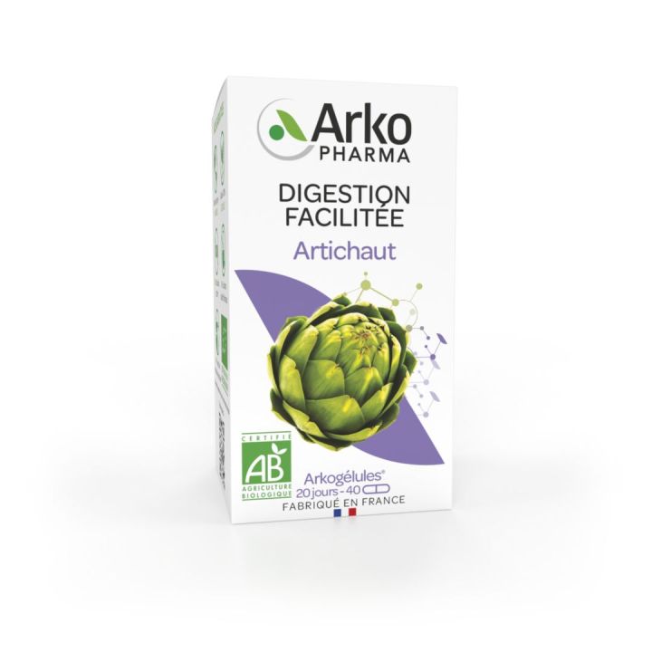 Arkogélules Artischocke bio Arkopharma - Packung mit 40 Kapseln