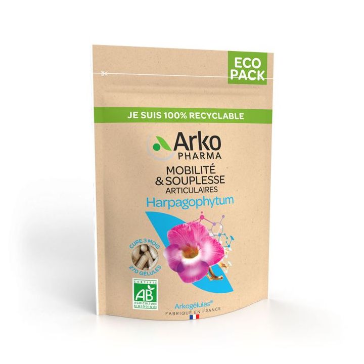 Arkogélules Harpagophytum bio Mobilität und Gelenkflexibilität Arkopharma - Beutel mit 270 Kapseln