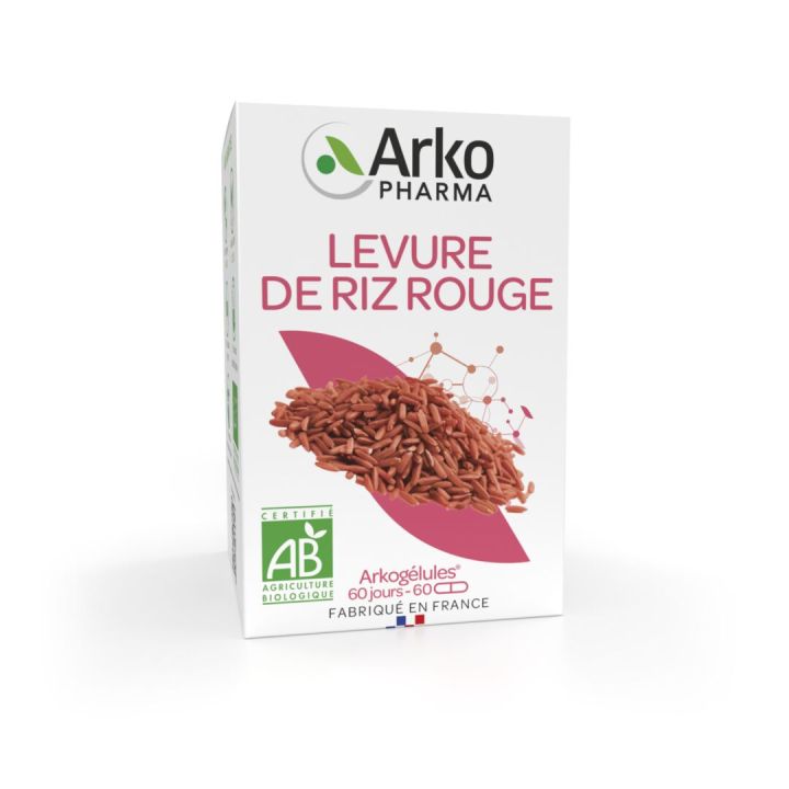 Arkogélules Roter Reis Bio Arkopharma - Packung mit 60 Kapseln