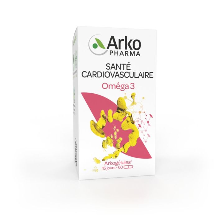 Arkogélules Omega 3 Arkopharma - Packung mit 60 Kapseln