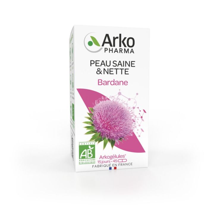Arkogélules Bio-Klette Arkopharma - Packung mit 45 Kapseln