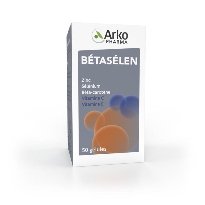 Betaselen Kapseln Arkopharma - Packung mit 50 Kapseln