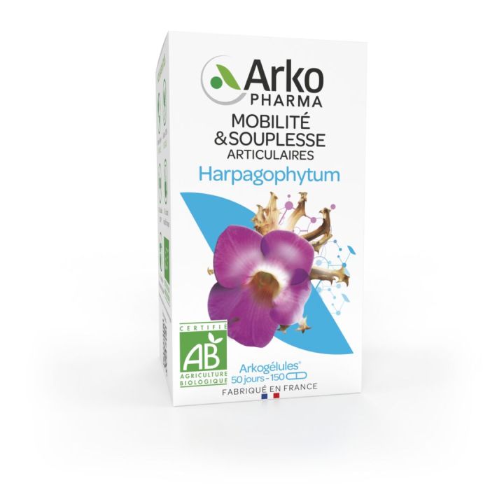 Arkogélules Harpagophytum bio Arkopharma - Packung mit 150 Kapseln