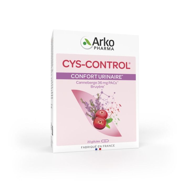 Cys-Control Harnkomfort Arkopharma - Packung mit 20 Kapseln