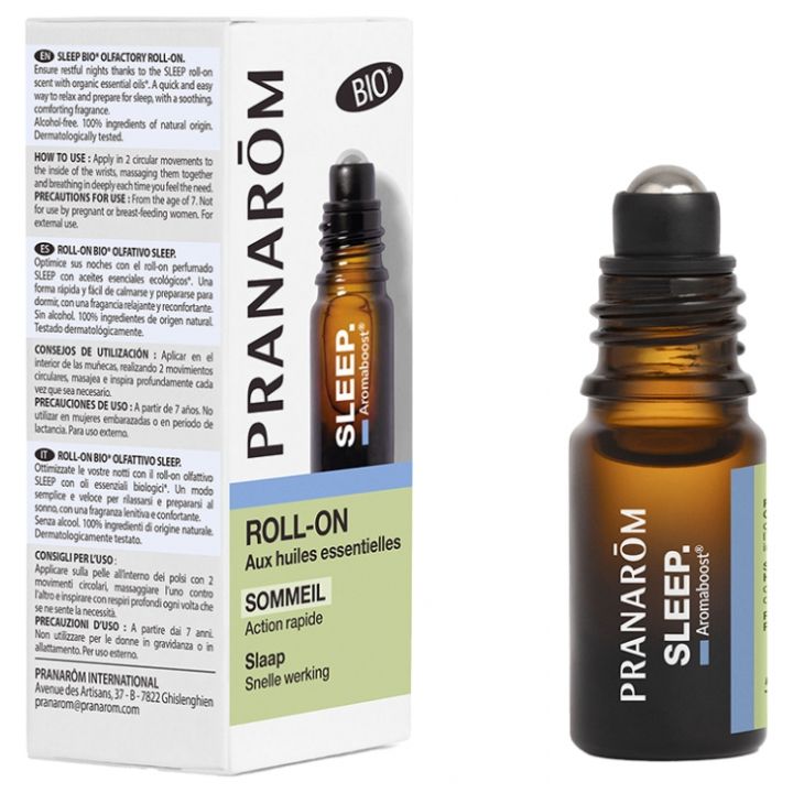 Aromaboost Sleep Schlaf Roll-on mit ätherischen Bio-Ölen von Pranarôm - Roll-on mit 5 ml