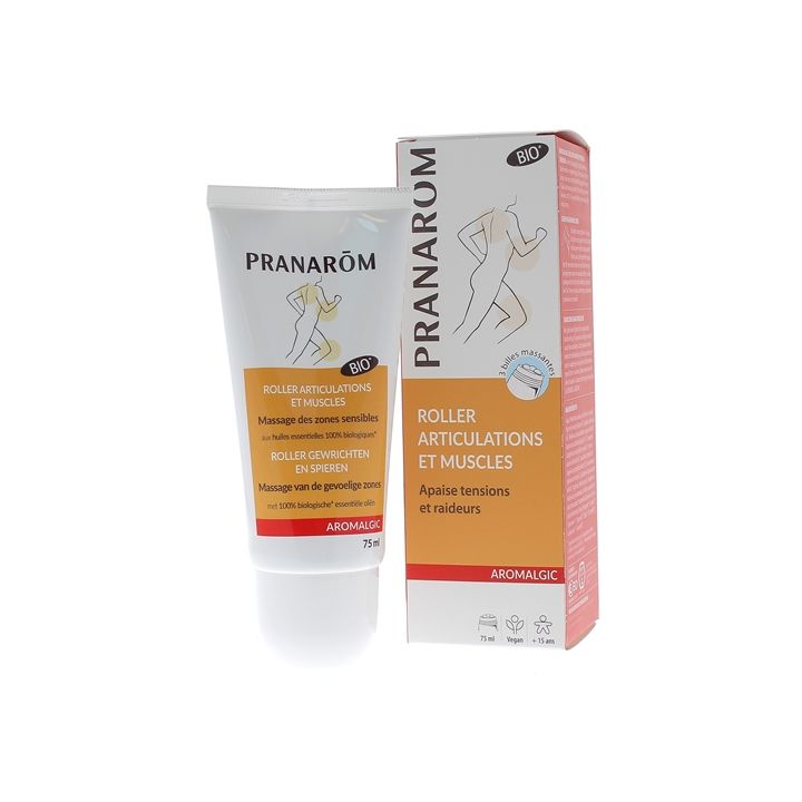 Aromalgic Roller Gelenke und Muskeln bio Pranarôm - Tube mit 75 ml