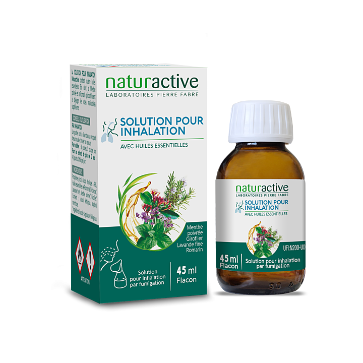 Lösung zur Inhalation mit ätherischen Ölen Naturactive - Flasche mit 45 ml