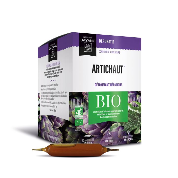 Bio-Artischocke leberentgiftend Dayang - Packung mit 20 Ampullen