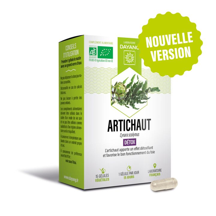 Bio-Detox-Artischocke Dayang - Packung mit 15 Kapseln
