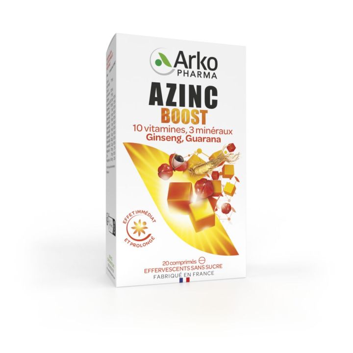 Azinc Boost effervescent Arkopharma - Packung mit 20 Brausetabletten