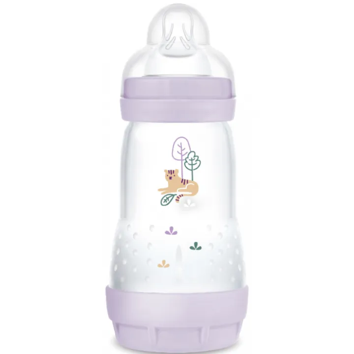 Rosa Easy Start Anti-Kolik Flasche 2+ Monate Flussstärke 2 Mam - 1 Flasche mit 260 ml