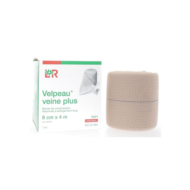 Kompressionsbandage für Venen, leichter ohne Latex, Velpeau - 1 Band 8cmx4m
