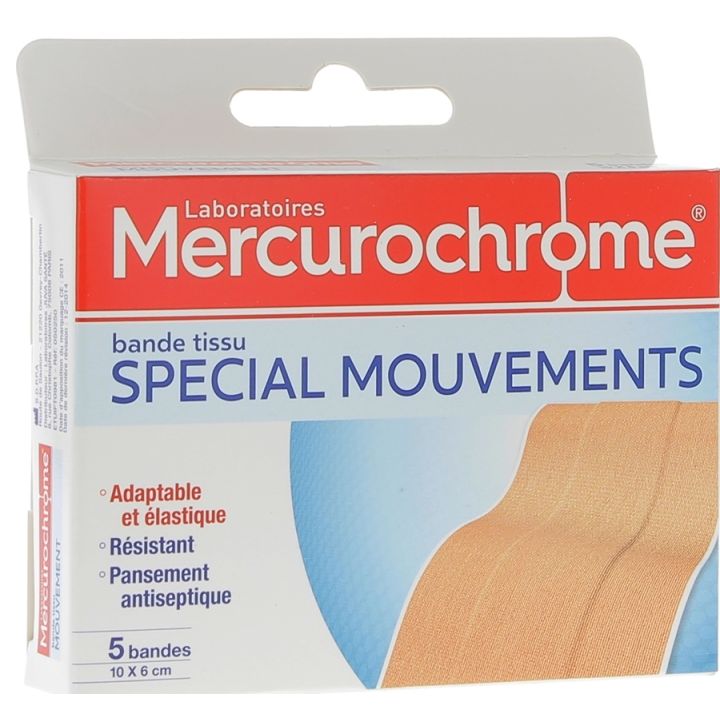 Spezialbewegungsband Mercurochrome - Box mit 5 Bändern