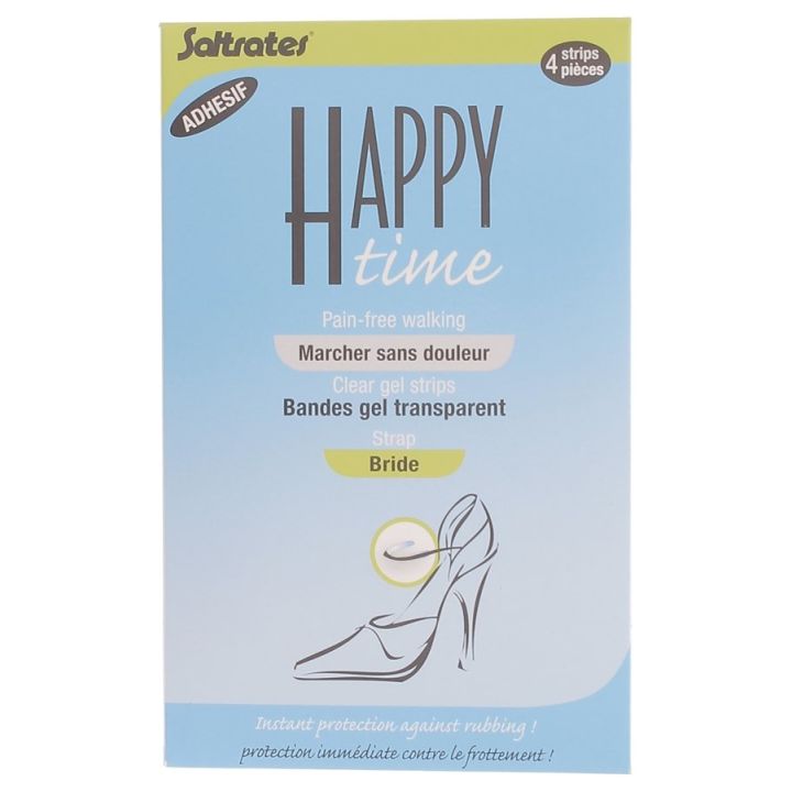 Transparente Gelbänder Happy Time Saltrates - 4 Bänder
