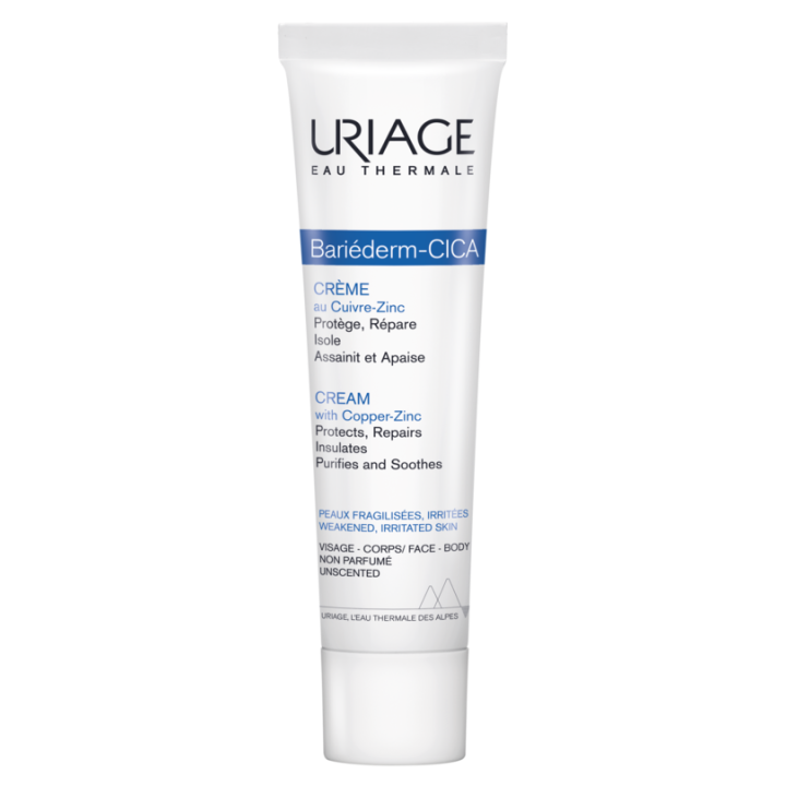 Bariéderm Cica-Creme reparierende Cu-Zn Uriage - Tube mit 40 ml