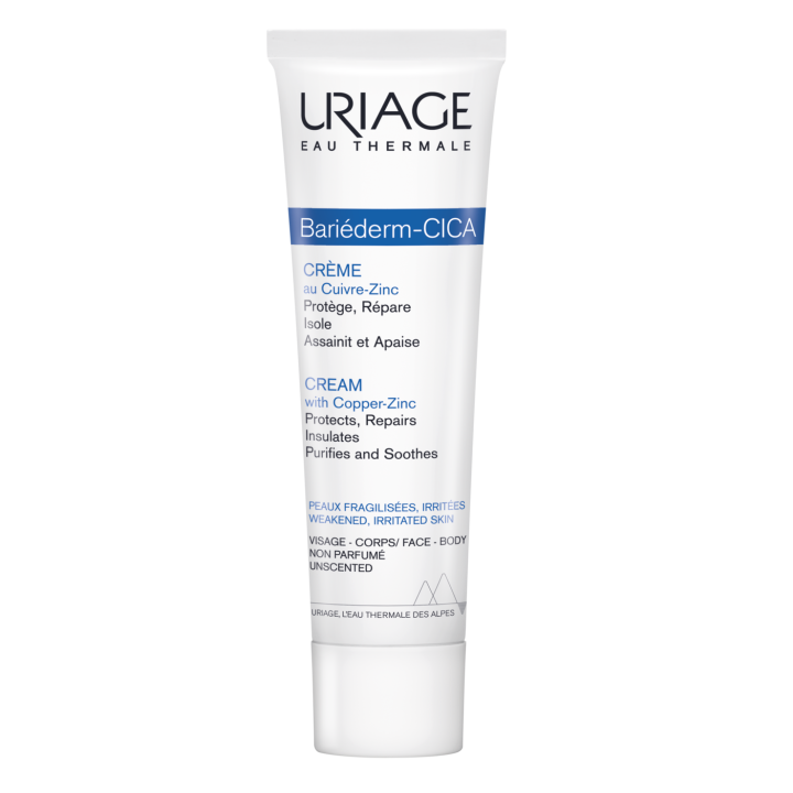 Bariéderm Cica-Creme reparierende Creme mit Cu-Zn Uriage - Tube mit 100 ml