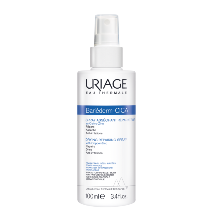 Bariéderm Cica-Spray trocknendes reparierendes Cu-Zn Uriage - Spray von 100 ml