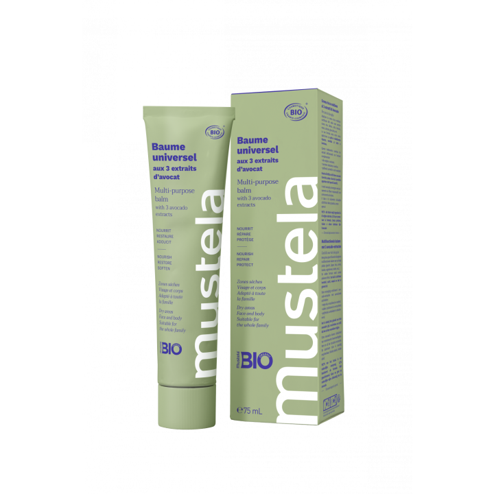 Bio-Universalbalsam mit 3 Avocado-Extrakten Mustela - 75ml Tube