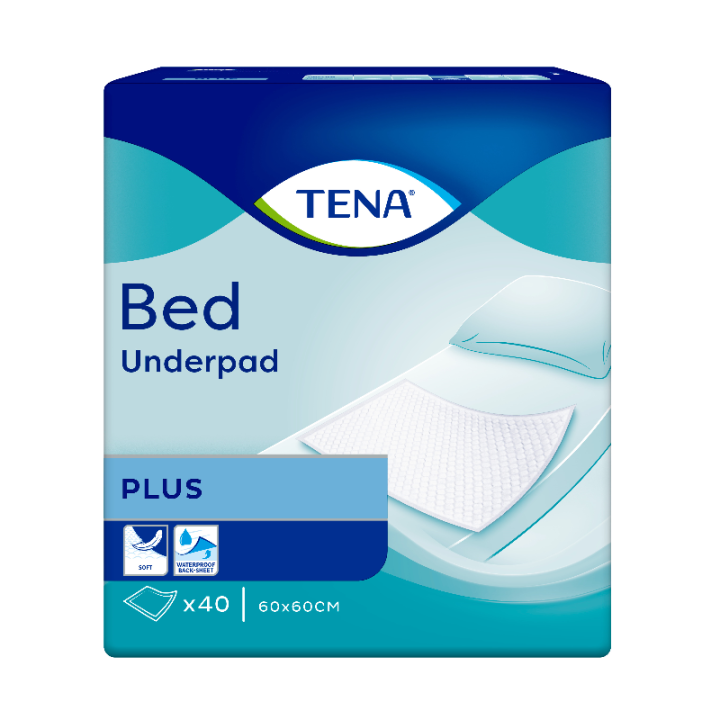 Bett plus Auflagen 60x60cm Tena - Packung mit 40 Stück