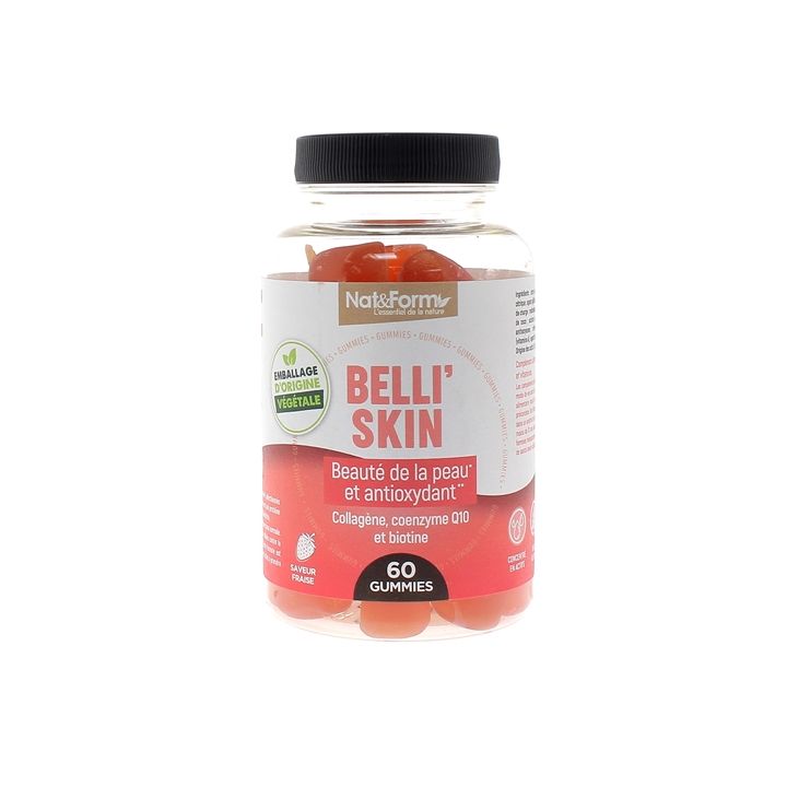 Belli'skin Gummies Hautpflege und Antioxidans Nat&Form - 60 Gummis pro Dose