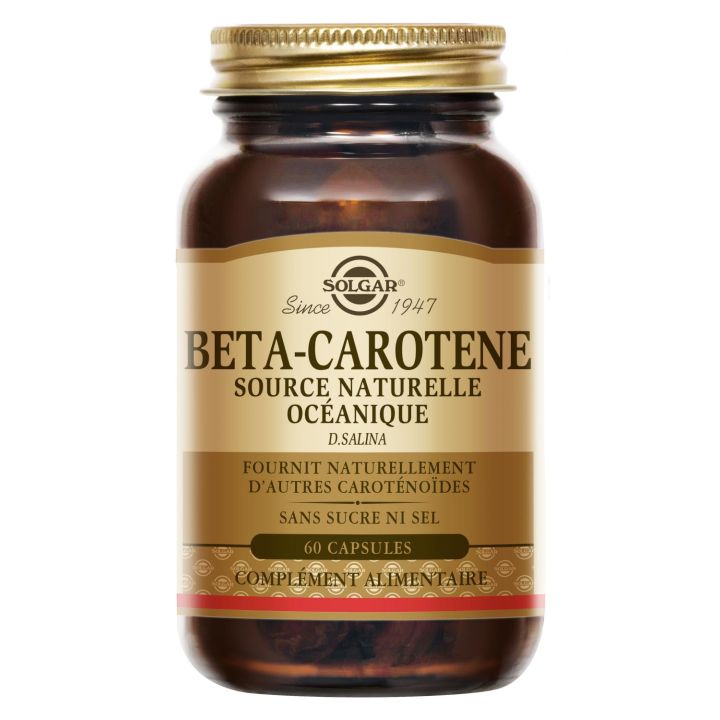 Beta-Carotin Solgar - Dose von 60 Kapseln