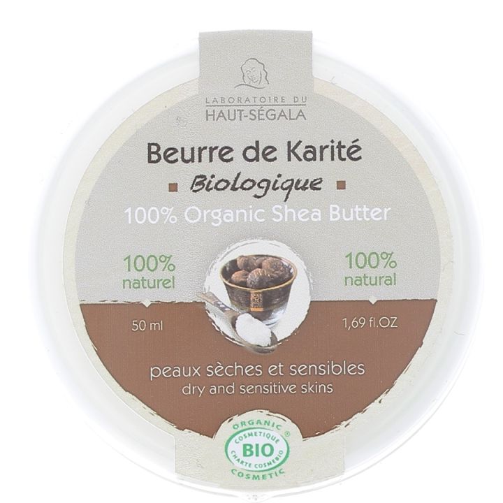 Bio-Sheabutter für trockene und empfindliche Haut Laboratoire Haut-Ségala - 50 ml Tiegel