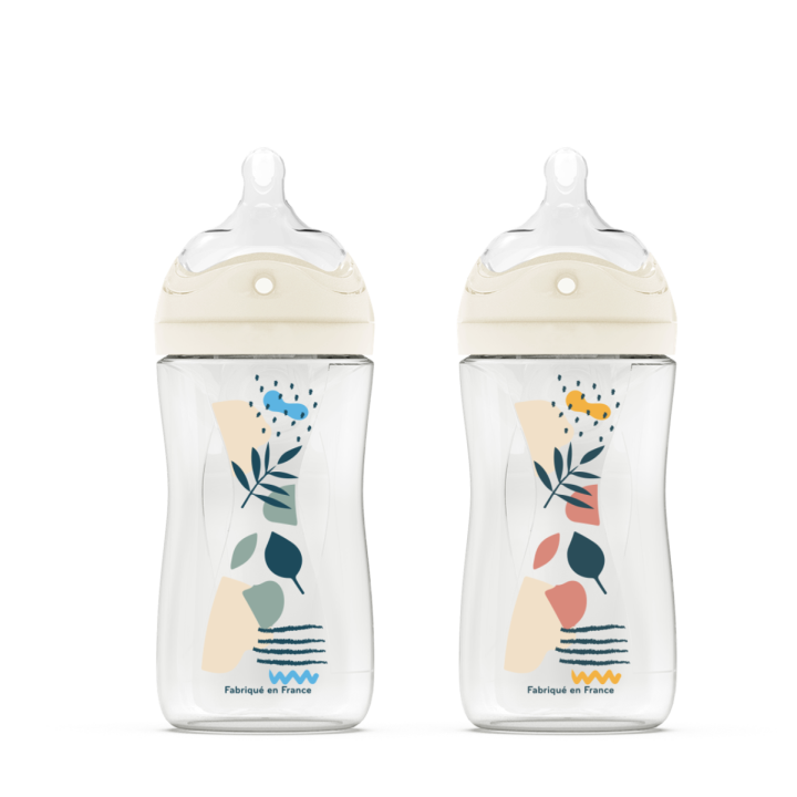 Anti-Kolik-Flasche mit Multi-Loch-Sauger 0-6 Monate Dodie - Flasche mit 270 ml