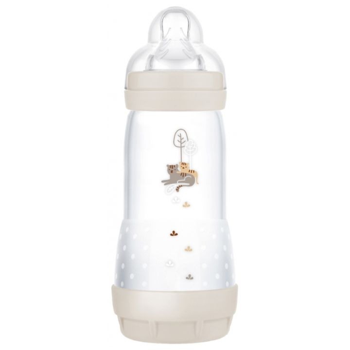 Biberon Easy Start ab 4 Monaten, Flussstärke 3, Sandfarben, Mam - 1 Biberon mit 320 ml