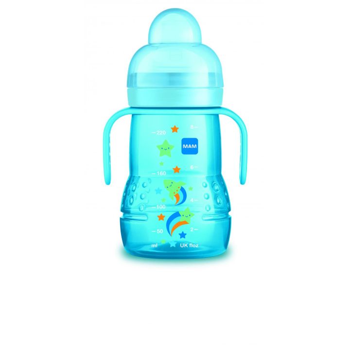 Übergangstrinkflasche 4 Monate + Mam - 220 ml Flasche