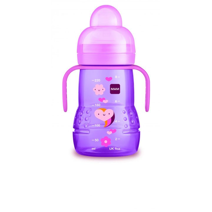 Übergangstrinkflasche 4 Monate + Mam - 220 ml Flasche